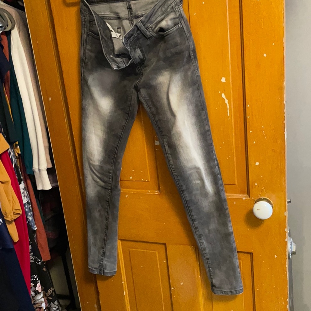 Black washed out Morgan brand jeans size 4